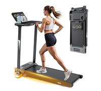 RAOO MIN Tapis de course pliable 3,0 HP - 12 km/h, inclinaison 11%, capacité 150 kg, 12 programmes