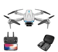 Raopuzi 2021 S89 Quadrirotor 4K HD Double Caméra Hauteur Maintenable Pliable Mini Drone WiFi FPV Mode sans Tête Drone Jouet (Gris)