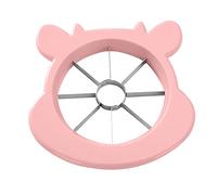 Raopuzi Coupe-Fruits pour Pomme,Trancheuse,SéParateur,Corer,Acier Inoxydable,Poires,Fruits,PoignéE Ergonomique(8 Tranches) (Rose/1 pc)