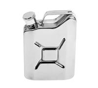 Raopuzi Flasque Alcool 6 oz / 177 ML Hip Flask Flasque de Whisky Argent De Grande Contenance avec Bouchon pour Voyage,Pêche,Camping et Escalade