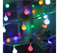 Raopuzi Guirlande lumineuse boule d'extérieur, 1.5M 10 LED Étanche IP44 pour la Décoration Intérieur et Extérieur, Jardin, Sapin Noël, Soirée Fête etc (B)