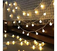 Raopuzi Guirlande lumineuse boule d'extérieur, 1.5M 10 LED Étanche IP44 pour la Décoration Intérieur et Extérieur, Jardin, Sapin Noël, Soirée Fête etc (A)
