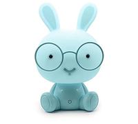 Raopuzi Lampe de Table de Protection des Yeux à LED veilleuse Tactile Lapin Mignon avec Lunettes éclairage d'urgence pour Chambre et Chambre d'enfants Robust (Bleu)
