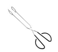 Raopuzi Professionnel Pince à en Acier BBQ Pince à Ciseaux Extra Longue,Ustensiles de Cuisine en Acier Inoxydable et Silicone Alimentaire,Pince de Cuisine Résistant à la Chaleur- 40 cm Noir