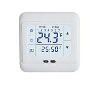 Raopuzi Thermostat de Chauffage Écran LCD Intelligent Régulateur de Température Ambiante Programmable pour Maison Chaudière à Murale au Sol