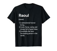 Raoul Définition du nom Dictionnaire Amusant T-Shirt Graphique avec Valeur