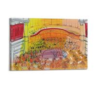 Raoul Dufy - Impression sur toile du Grand Orchestre - Décoration murale pour salon, chambre à coucher - 30 x 45 cm