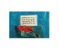 Raoul Dufy Poster d'exposition violon bleu - Art mural - Impression artistique murale - Peinture murale à suspendre - Décoration familiale - 30 x 45 cm