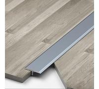 Raouoae Bande De Transition En T 90cm, Rail De Seuil De Porte En Aluminium, Profil De Compensation De Sol Pour Sols En Bois, Carrelage Et Moquette, Facile À Installer - 3 Pièces(Grau,Breite 6MM)