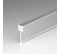 Raouoae Profilé De Transition En T Pour Revêtements De Sol - 2 Pièces, 125cm, Barre De Seuil En Aluminium, Parfait Pour Portes Et Transitions Douces Entre Parquet Et Carrelage(Silber,Breite: 4.9 mm)