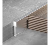 Raouoae Rail De Transition Flexible Pour Moquette, Carrelage Et Parquet, 125cmx2, Bande De Seuil Pour Plancher, Finition Aluminium, Barre De Jonction Pour Revêtements De Sol, Bande D'interface Stratif
