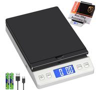 RAOYAN Pèse-lettres numérique de précision jusqu'à 30 kg/2 g avec fonction maintien/tare - Pèse-lettres pliable précise pour lettres et colis