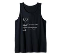 Rap Definition - Explication Sarcastique Amusante Hip-hop Débardeur