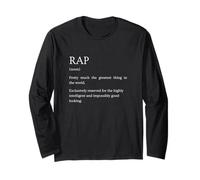Rap Definition - Explication Sarcastique Amusante Hip-hop Manche Longue