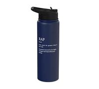 Rap Definition - Explication sarcastique amusante hip-hop Stainless Steel Insulated Water Bottle