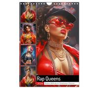 Rap Queens. Badass Attitude dans le charme streetwear (calendrier mural 2026 DIN A4 haut), calendrier mensuel CALVENDO