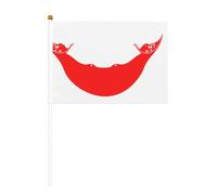Rapa Nui Lot de 10 petits drapeaux à main, mini drapeaux sur bâton pour fête, activités d'équipe, défilés, décoration de vacances