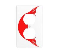 Rapa NUI Plaque murale décorative pour interrupteur Motif drapeau 1 gang 7 x 11,4 cm