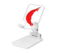 Rapa Nui Support pliable pour téléphone portable avec angle réglable en hauteur Compatible avec tous les smartphones Blanc