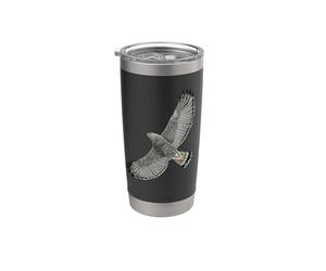 Rapaces en vol - Buse grise Gobelet isotherme en acier inoxydable double paroi