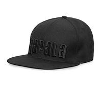 Rapala, Casquette Noire Flat Brim RBFBC en Polyester, Matériel de Pêche de Haute Qualité, Taille Unique, Idéale pour les Passionnés de Pêche et les Activités Extérieures