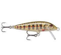 Rapala - Leurre de Pêche CountDown - Matériel de Pêche avec Construction Balsa - Leurre Pêche d'Eau Douce - Profondeur de Nage 0.9-1.8m - Taille 5cm / 5g - Fabriqué en Estonie - Gold Juvenile Trout