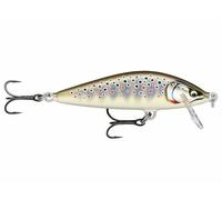 Rapala - Leurre de Pêche Countdown Elite - Construction Balsa - Leurre Pêche d'eau Douce Coulant - Profondeur de Nage 0,9m - Taille 5,5cm / 5g - Fabriqué en Estonie - Gilded Brown Trout