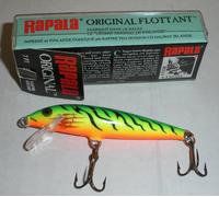 Rapala F07FT Minnow Flottant 2-3/4" Firetiger - 2 Hameçons Triple
