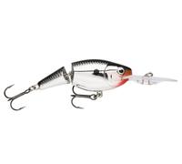 Rapala - Leurre de Pêche Jointed Shad Rap - Matériel de Pêche avec Corps Léger et Résistant - Leurre Pêche d'Eau Douce - Fabriqué en Estonie - Prof de Nage 2.1-4.5m - Taille 9cm / 25g - Chrome