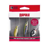Rapala - KIT Truite 3 LEURRES | Coffret de leurres assortis - Idéal truite et perche - Nages variées - Eau douce - Fabriqué en Estonie