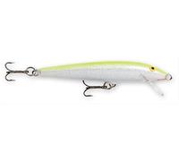 Rapala, Leurre de Pêche Classiques, Floater, Taille : 11 cm/6 g, Leurre Eau Douce Flottant, Profondeur de Nage : 0,6-1,2 m, Matériel avec Construction Balsa, Silver Fluorescent Chartreuse SFC