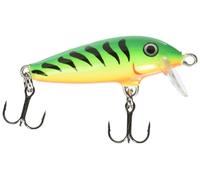 Rapala, Leurre de Pêche Classiques, Floater, Taille : 3 cm/2 g, Leurre Eau Douce Flottant, Profondeur de Nage : 0,6-1,2 m, Matériel de Pêche avec Construction Balsa, Fire Tiger FT