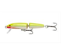 Rapala, Leurre de Pêche Classiques Jointed, Taille : 13 cm/18 g, Leurre Eau Douce Flottant, Profondeur de Nage : 1,2-1,8 m, Matériel avec Construction Abachi, Silver Fluorescent Chartreuse SFC