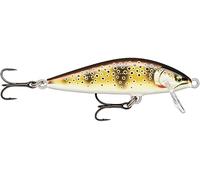 Rapala - Leurre de Pêche Countdown Elite - Construction Balsa - Leurre d'eau Douce Coulant - Profondeur de Nage 1,2m - Taille 7,5cm /10g - Fabriqué en Estonie - Gilded Mediterranean Trout