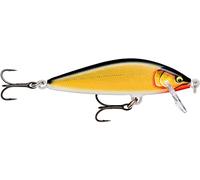 Rapala - Leurre de Pêche Countdown Elite - Matériel de Pêche avec Construction Balsa - Leurre d'Eau Douce Coulant - Profondeur de Nage 1,2m - Taille 7,5cm/10g - Fabriqué en Estonie - Gilded Gold Shad