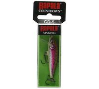 Rapala - Leurre de Pêche Countdown - Matériel de Pêche avec Construction Balsa - Leurre Pêche d'eau Douce - Prof de Nage 0.9-1.8m - Taille 5cm / 5g - Fabriqué en Estonie - Artistic Rainbow Trout