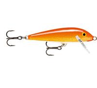 Rapala - Leurre de Pêche Countdown - Matériel de Pêche avec Construction Balsa - Leurre Pêche d'eau Douce - Prof de Nage 0.9-1.8m - Taille 5cm / 5g - Fabriqué en Estonie - Gold Fluorescent Red