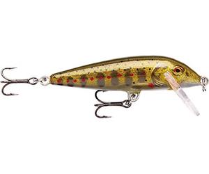 Rapala - Leurre de Pêche Countdown - Matériel de Pêche avec Construction Balsa - Leurre Pêche d'eau Douce - Profondeur de Nage 0.9-1.8m - Taille 5cm / 5g - Fabriqué en Estonie - Gold Juvenile Trout