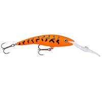 Rapala - Leurre de Pêche Deep Tail Dancer - Leurre Pêche en Balsa avec Bavette - Matériel de Pêche d’Eau Douce - Prof de Nage 9m - Taille 11cm / 22g - Fabriqué en Estonie - Orange Tiger