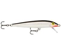 Rapala - Leurre de Pêche Original Floater - Matériel de Pêche avec Construction Balsa - Leurre Pêche d'Eau Douce - Prof de Nage 0.9-1.5m - Taille 9cm / 5g - Fabriqué en Estonie - Silver