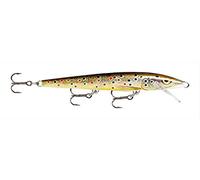 Rapala - Leurre de Pêche Original Floater - Matériel de Pêche avec Construction Balsa - Leurre Pêche d'Eau Douce - Prof de Nage 1.2-1.8m - Taille 11cm / 6g - Fabriqué en Estonie - Brown Trout