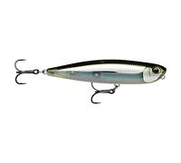 Rapala, Leurre de Pêche Precision Xtreme Pencil, Taille : 8,7 cm/12 g, Leurre Mer Flottant, Profondeur de Nage : Surface, Matériel de Pêche Plastique, Moss Black Shinner MBS