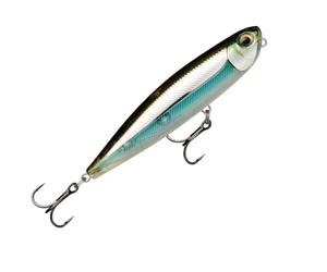 Rapala, Leurre de Pêche Precision Xtreme Pencil, Taille : 8,7 cm/12 g, Leurre Mer Flottant, Profondeur de Nage : Surface, Matériel de Pêche Plastique, Moss Black Shinner MBS