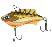 Rapala - Leurre de Pêche Rap-V Blade - Construction Plastique/Métal - Leurre Pêche d'eau Douce Coulant - Profondeur de Nage Variable - Taille 6cm / 14g - Fabriqué en Estonie - Gold Chrome Tiger