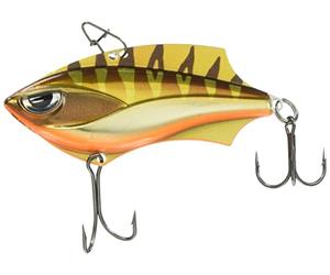 Rapala - Leurre de Pêche Rap-V Blade - Construction Plastique/Métal - Leurre Pêche d'eau Douce Coulant - Profondeur de Nage Variable - Taille 6cm / 14g - Fabriqué en Estonie - Gold Chrome Tiger
