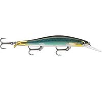 Rapala - Leurre de Pêche Ripstop Deep - Matériel de Pêche pour Profondeurs avec 2 Bavettes - Leurre Pêche d'eau Douce - Profondeur de Nage 2.4-2.9m - 12cm / 15g - Fabriqué en Estonie - Carbon