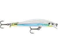 Rapala - Leurre de Pêche Ripstop - Matériel de Pêche avec 2 Bavettes - Leurre Pêche d'Eau Douce - Profondeur de Nage 0.9-1.2m - Taille 9cm / 7g - Fabriqué en Estonie - Albino Shiner