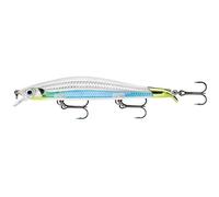 Rapala - Leurre de Pêche Ripstop - Matériel de Pêche avec 2 Bavettes - Leurre Pêche d'eau Douce - Profondeur de Nage 1.3-1.6m - Taille 12cm / 14g - Fabriqué en Estonie - Albino Shiner
