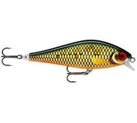 Rapala - Leurre de Pêche Super Shadow Rap - Matériel de Pêche avec Bavette Intégrée - Leurre Pêche d'Eau Douce - Pronfondeur de Nage 1,4m - 16 cm / 77 g - Fabriqué en Estonie - Scaled Roach