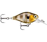 Rapala - Leurre de Pêche X-Light Crank Mid Runner Construction Plastique - Leurre Eau Douce Flottant - Profondeur de Nage 1,8m - Taille 3,5cm / 4g - Fabriqué en Estonie - Glassy Gill UV